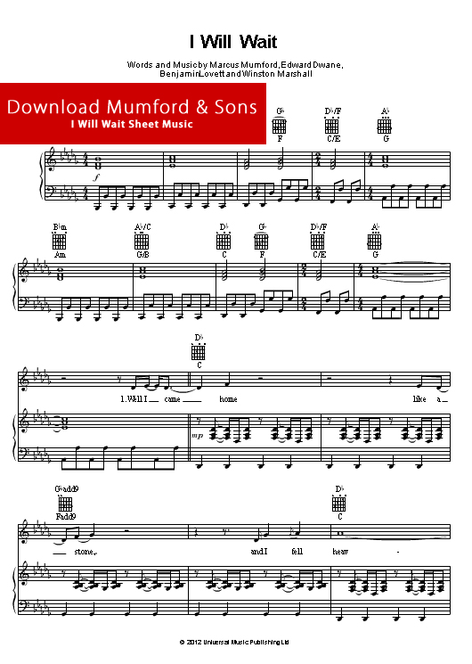 mumford, sons, sheet, music, piano, notes, music